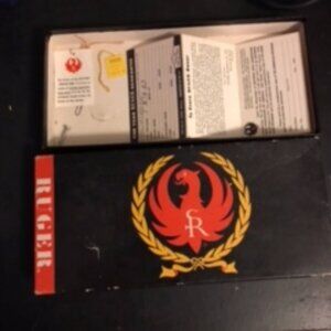 Vintage 1960s Ruger Single Six 22 WMR Revolver Box with Original Tag 6-1/2" gun